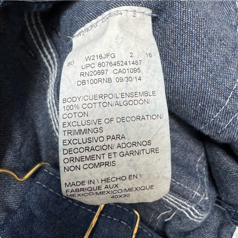 Dickies Denim Carpenter Overalls 40W 30L - Picture 10 of 11